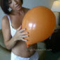 hot model in lingerie with big orange rubber balloon with tara tainton on XXX amateur adult video with free preview