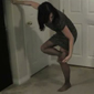 hot foot pain feet fetish in pantyhose sexy legs in dress with tara tainton on XXX amateur adult video with free preview